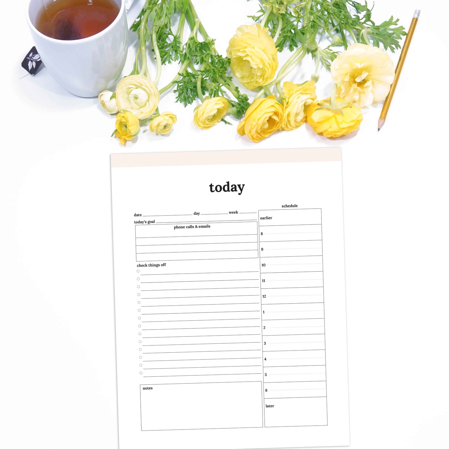 daily-planner-summary-classic for A5 Daily Planner Printable Free Daily Planner Summary | Classic for A5 Daily Planner Printable Free