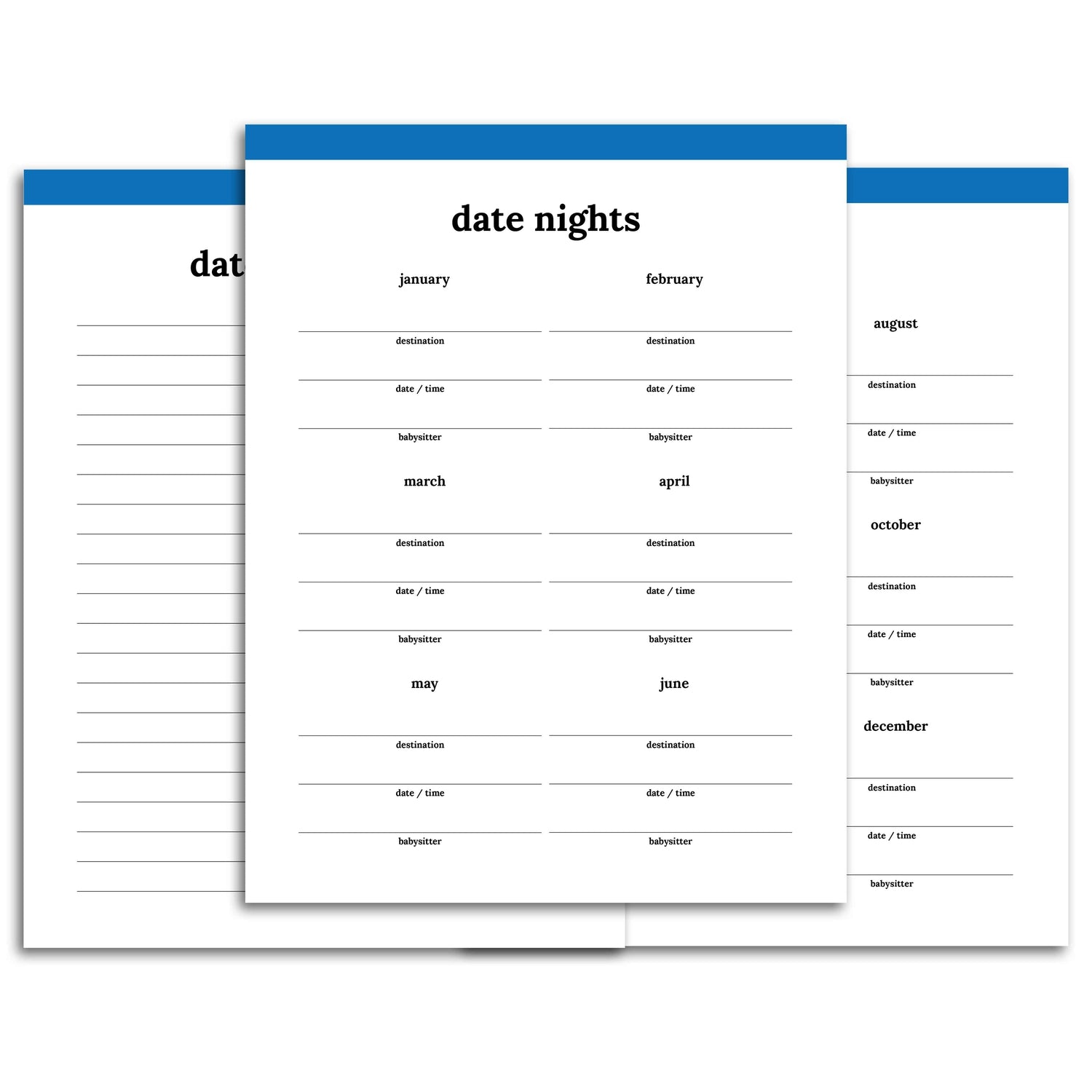 Date Night Planner | Classic date-night-planner-classic