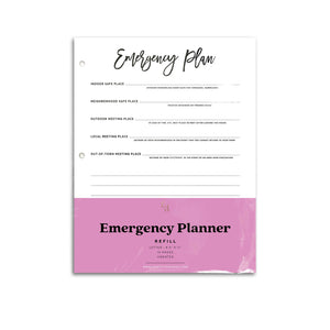 Emergency Planner Inserts | City