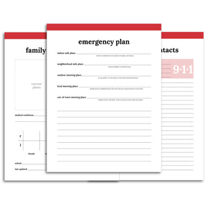 Emergency Planner | Classic-Rings and Disc Planner-Confetti Saturday