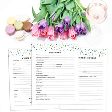Load image into Gallery viewer, House Sitter Planner | Signature Confetti
