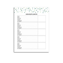 Load image into Gallery viewer, Printable-Houseplant Planner Page | Signature Confetti-Rings and Disc Planner-Houseplant planner pages make it easy to care for a variety of plants around the home. Available in Letter, A4, A5, Half Sheet, Happy Planner, Mini Binder.-Confetti Saturday
