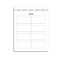 Load image into Gallery viewer, Inbox List Page | Signature Stripe-Rings and Disc Planner-Confetti Saturday
