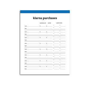 Klarna Purchase Tracker | Classic-Rings and Disc Planner-Confetti Saturday