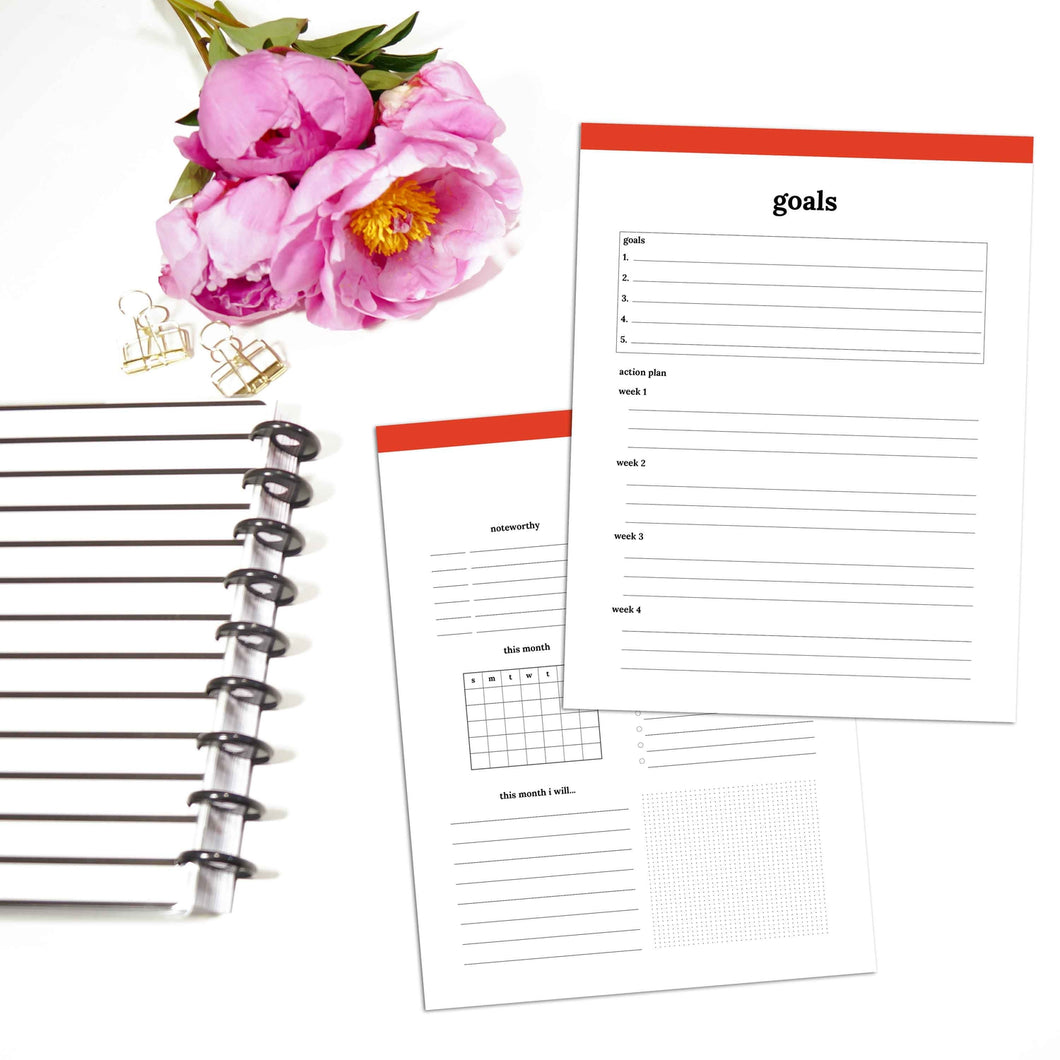 goal planner monthly