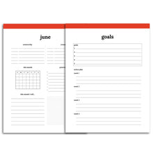 Load image into Gallery viewer, Monthly Goal Planner | Classic-Rings and Disc Planner-Confetti Saturday
