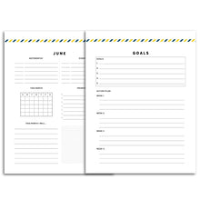 Load image into Gallery viewer, Monthly Goal Planner | Signature Stripe
