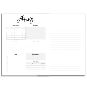 Monthly Overview Planner | City