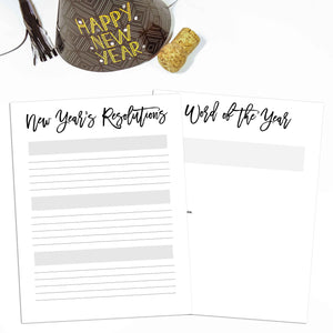 New Year's Resolutions Planner | City
