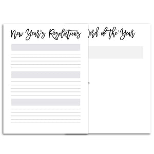 New Year's Resolutions Planner | City