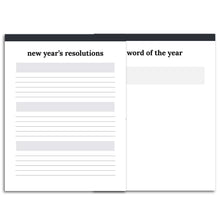Load image into Gallery viewer, New Year&#39;s Resolutions Planner | Classic-Rings and Disc Planner-Confetti Saturday
