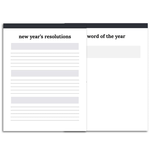 New Year's Resolutions Planner | Classic-Rings and Disc Planner-Confetti Saturday