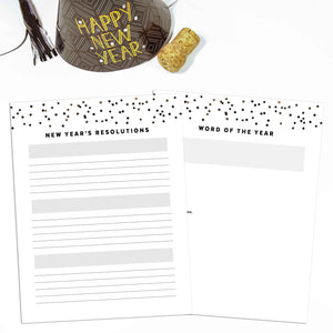 New Year's Resolutions Planner | Signature Confetti