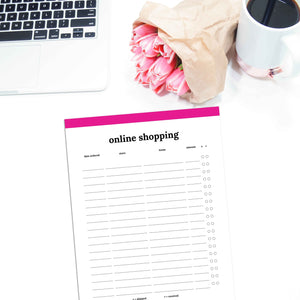 Online Shopping Tracker | Classic-Rings and Disc Planner-Confetti Saturday