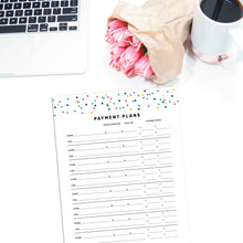 Load image into Gallery viewer, Payment Plan Tracker | Signature Confetti
