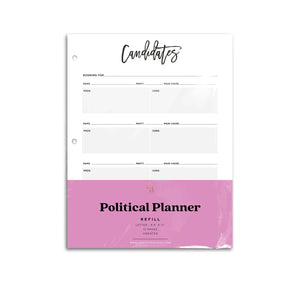 Political Planner Inserts | City