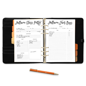 Halloween Planner Pages, Printable or Printed-Confetti Saturday