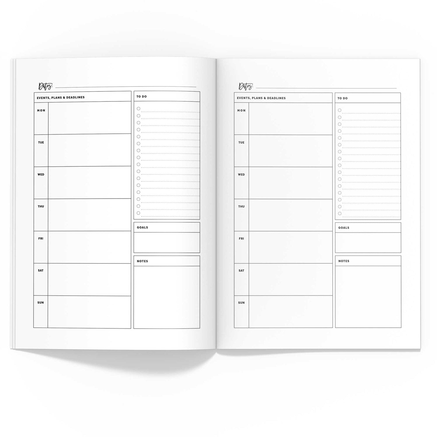  Weekly To Do List Notepad, Forvencer 53 Sheet Weekly