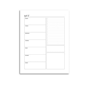 Weekly Planner, Undated v1 | City