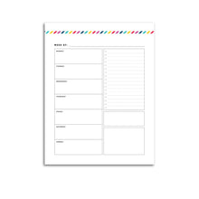 Load image into Gallery viewer, Weekly Planner, Undated v1 | Signature Stripe

