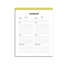 Load image into Gallery viewer, Weekend Planner Page | Classic
