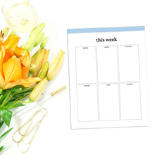 Load image into Gallery viewer, Weekly Planner Boxes Page | Classic
