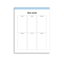 Load image into Gallery viewer, Weekly Planner Boxes Page | Classic
