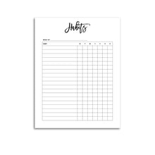 Load image into Gallery viewer, Weekly Habit Tracker Planner | City
