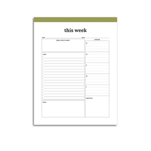 Weekly Planner Summary | Classic-Rings and Disc Planner-Confetti Saturday