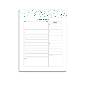 Weekly Planner Summary | Signature Confetti