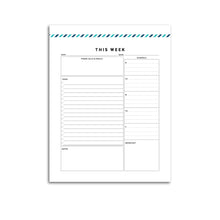 Load image into Gallery viewer, Weekly Planner Summary | Signature Stripe
