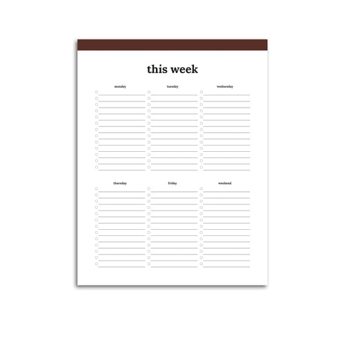 Weekly To Do List | Classic-Rings and Disc Planner-Confetti Saturday