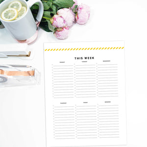 Weekly To Do List | Signature Stripe