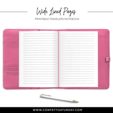 Load image into Gallery viewer, Wide Lined Travelers Notebook Insert-Confetti Saturday
